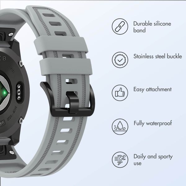 imoshion QuickFit® Line Silicone Band - Garmin QuickFit® 20 mm attachment - Grey