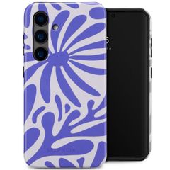 Selencia Vivid Backcover Samsung Galaxy S24 - Modern Bloom Sapphire Blue