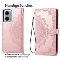 imoshion Mandala Bookcase Motorola Moto G24 Power - Rosé Goud