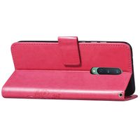 Klavertje Bloemen Bookcase OnePlus 8 - Fuchsia
