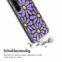 imoshion  Design hoesje Samsung Galaxy S24 - Tropical Violet Flowers Connect