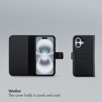 Selencia Olyn Detachable Bookcase with MagSafe Apple iPhone 16 - Black