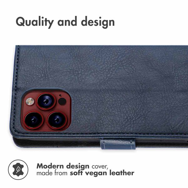 imoshion Luxury Bookcase Apple iPhone 15 Pro - Dark Blue