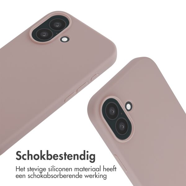 imoshion Siliconen hoesje met koord Apple iPhone 16 - Sand Pink