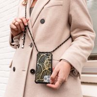 imoshion Design hoesje met koord Samsung Galaxy A50 - Bladeren - Goud
