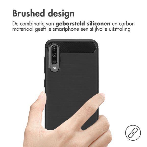 imoshion Brushed Backcover Samsung Galaxy A50 / A30s - Zwart