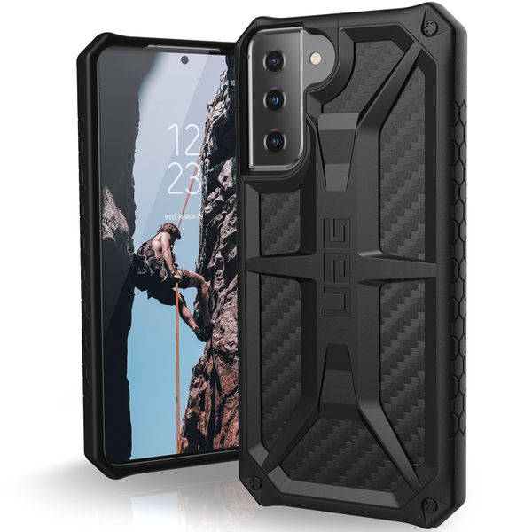 UAG Monarch Backcover Samsung Galaxy S21 - Carbon Fiber