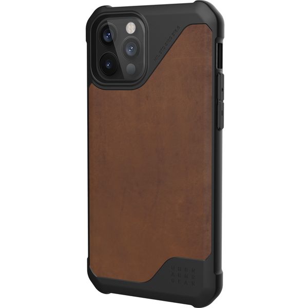 UAG Metropolis LT Backcover iPhone 12 (Pro) - Leather Brown