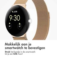 imoshion Milanees magnetisch bandje Google Pixel Watch 3 / 4 (45 mm) - Rose Gold
