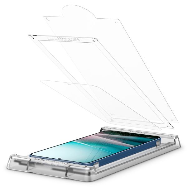 Spigen EliteShield EZ Fit met installatietray - 1 pack Samsung Galaxy S25