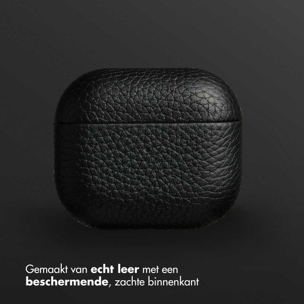 Accezz Echt Leren Case AirPods 3 - Zwart