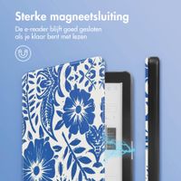 imoshion Design Slim Hard Case Bookcase Kobo Clara HD - Flower Tile