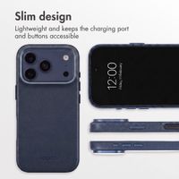 Accezz Leather Case with MagSafe Apple iPhone 18 Pro Max / 17 Pro Max - Nightfall Blue