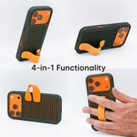 Callbuddy Hoesje met Strap Apple iPhone 17 Pro - Camo Orange