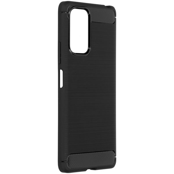 Brushed Backcover Xiaomi Redmi Note 10 Pro - Zwart