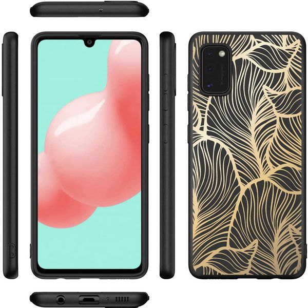 imoshion Design hoesje Samsung Galaxy A41 - Golden Leaves