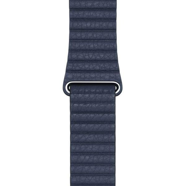 Apple Leather Loop Apple Watch Series 1 t/m 11 / SE / Ultra (44/45/46/49 mm) - Maat M - Diver Blue