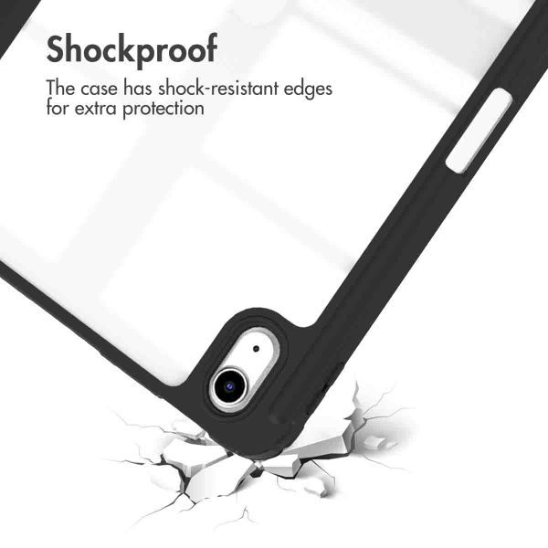 imoshion Trifold Hard Case Book Cover Apple iPad 11 (2025) 11 inch A16 / iPad 10 (2022) 10.9 inch - Black