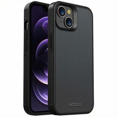Accezz Rugged Frosted Backcover Apple iPhone 14 - Zwart