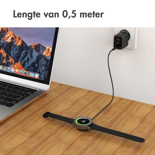 imoshion Oplaadkabel voor de Samsung Galaxy Watch USB-C en USB-A - 0,5 meter