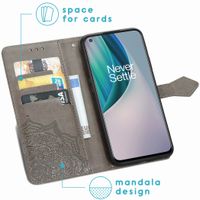 imoshion Mandala Bookcase OnePlus Nord N10 5G - Grijs