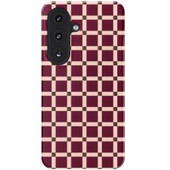 Selencia Vivid Backcover Samsung Galaxy S26 - Check This Burgundy
