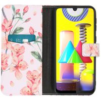 imoshion Design Softcase Bookcase Samsung Galaxy M31 - Bloem - Roze