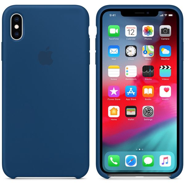 Apple Silicone Backcover Apple iPhone Xs Max - Blue Horizon