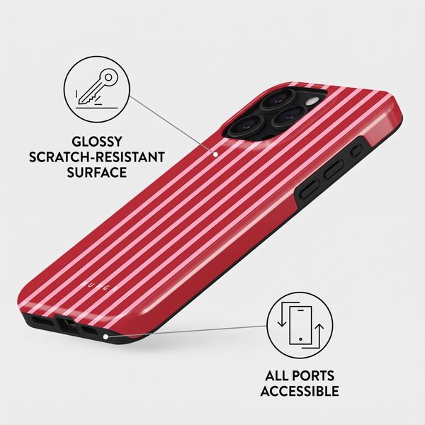 Burga Tough Case with MagSafe Apple iPhone 15 Pro - Strawberry Jam