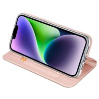 Dux Ducis Slim Softcase Bookcase iPhone 15 - Rosé Goud