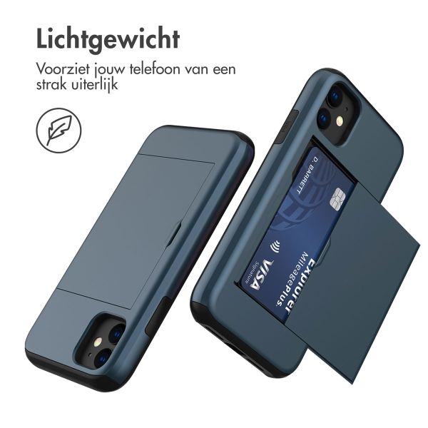 imoshion Backcover met pasjeshouder Apple iPhone 11 - Donkerblauw