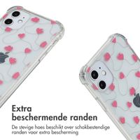 imoshion Design hoesje met koord Apple iPhone 11 - Dusty Rose Connected Hearts