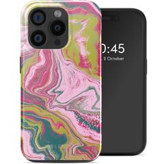Selencia Vivid Case with MagSafe Apple iPhone 15 Pro - Marble Pink