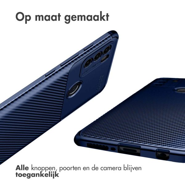 imoshion Carbon Softcase Backcover Motorola Moto G50 - Blauw