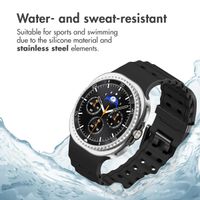 imoshion Ocean Silicone Band Samsung Galaxy Watch 9 (40/44mm) / Watch 8 (40/44mm) / Classic (46mm) - Black