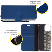Accezz Wallet Softcase Bookcase Apple iPhone 14 Plus - Donkerblauw