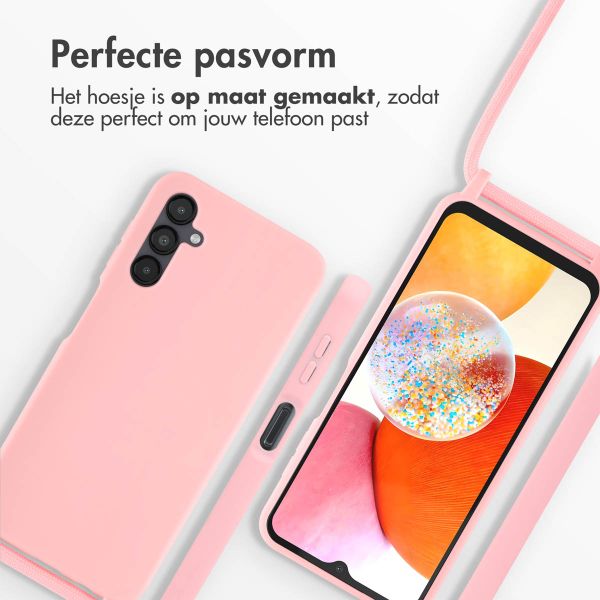 imoshion Siliconen hoesje met koord Samsung Galaxy A14 (5G) - Roze