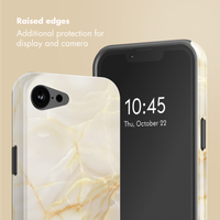 Selencia Vivid Case with MagSafe Apple iPhone 17e / 16e - Golden Beige Marble