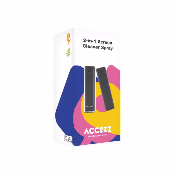 Accezz 2-in-1 Schermreiniger Spray - Grijs