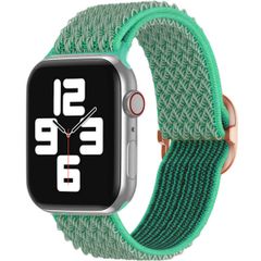 imoshion Elastisch nylon bandje Apple Watch Series 1-9 / SE - 38/40/41 mm / Series 10 - 42 mm - Turquoise