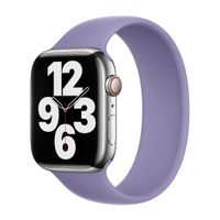 Apple Siliconen solobandje Apple Watch | 44/45/46/49 mm - Maat 8 - English Lavender