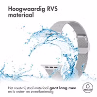 imoshion Milanees vouwbandje Apple Watch Series 1 t/m 9 / SE (38/40/41 mm) | Series 10 / 11 (42 mm) - Zilver