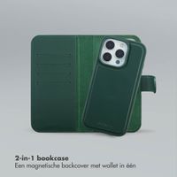 Selencia Olyn Uitneembare Bookcase met MagSafe Apple iPhone 16 Pro - Groen