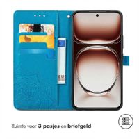 imoshion Mandala Bookcase Oppo A40 (4G) / Oppo A40M (4G) / Oppo A60 (5G) - Turquoise