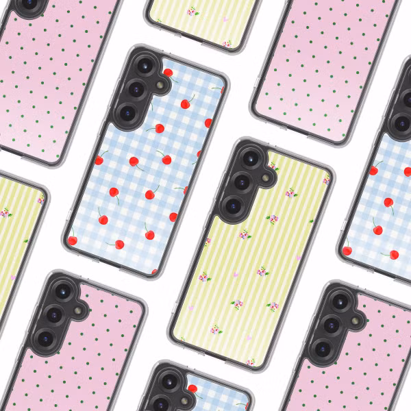 imoshion Design hoesje Samsung Galaxy S25 - Cherry Check