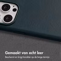 Accezz Vintage Leather Magsafe Backcover Apple iPhone 15 Pro Max - Smokey Green