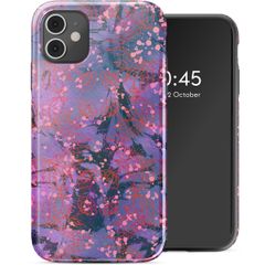 Selencia Vivid Back Cover Apple iPhone 11 - Fresh Paint Flower Orange