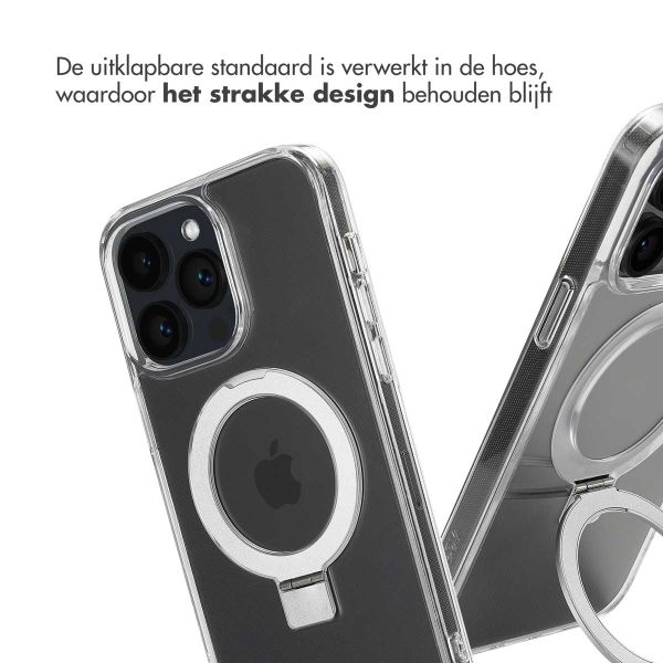 Accezz Ring Stand Backcover met MagSafe Apple iPhone 14 Pro Max - Transparant