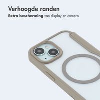 imoshion Transparante Bookcase met MagSafe Apple iPhone 15 - Beige