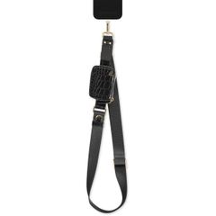 iDeal of Sweden Utility Phone Strap - Universeel telefoonkoord - Black Croco